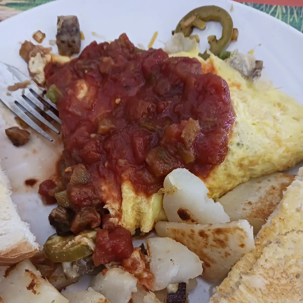 Omelet and Hash Brown