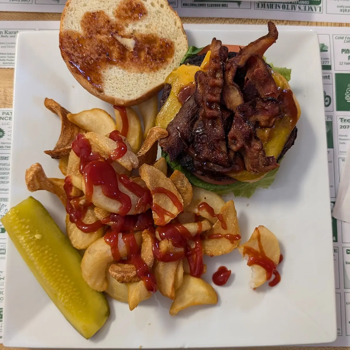 Bacon Burger and Fries