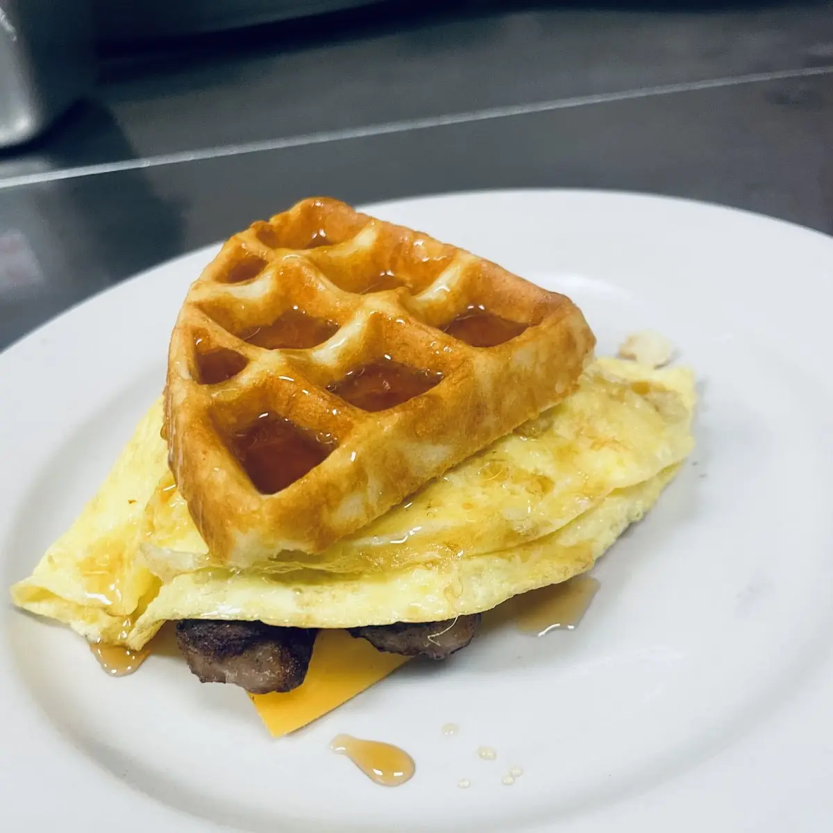 Waffle Breakfast Sandwich