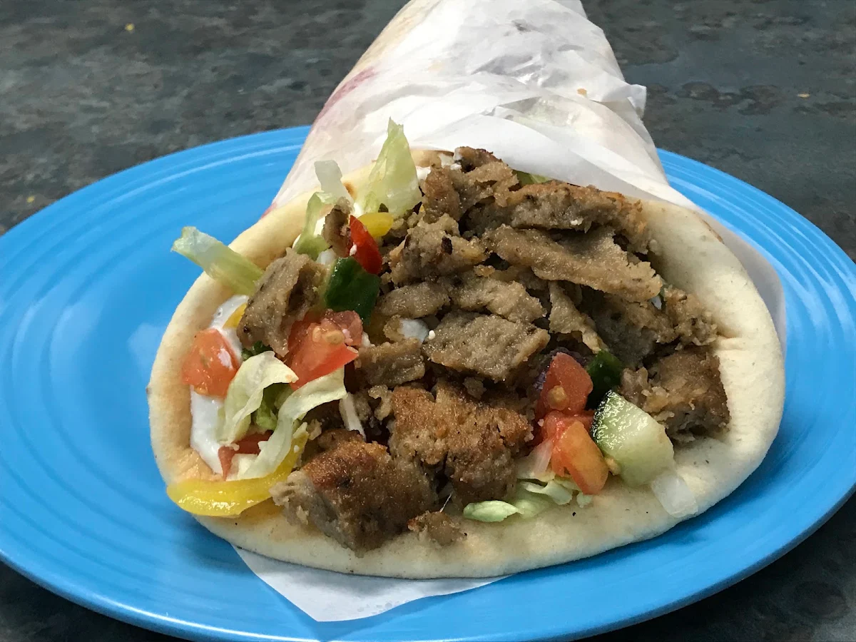 #3- 2 chicken Sticks, 2 Pork Sticks, Shaved Chicken & Gyro