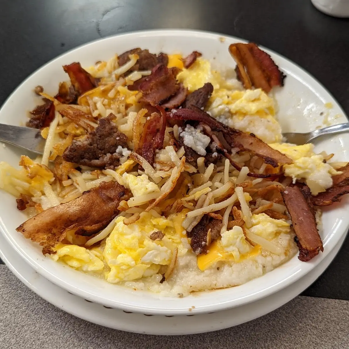 Chicken Melt Hashbrown Bowl