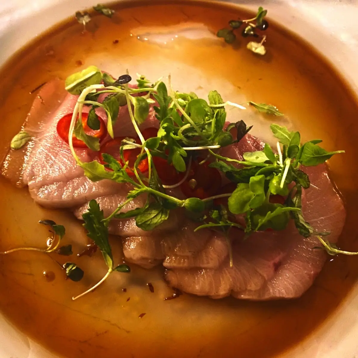 Yellowtail Sashimi Appetizer