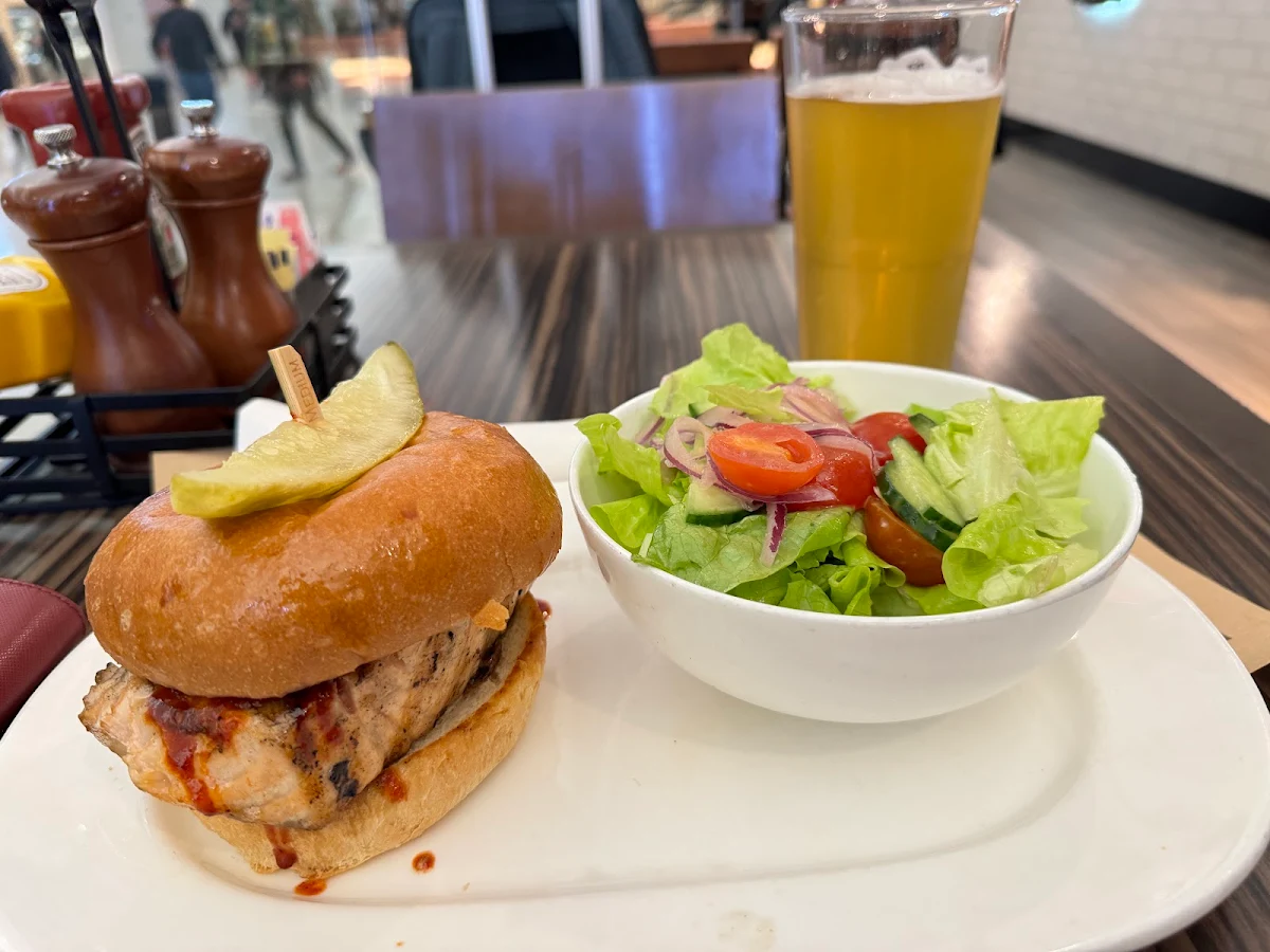Korean BBQ Salmon Sandwich