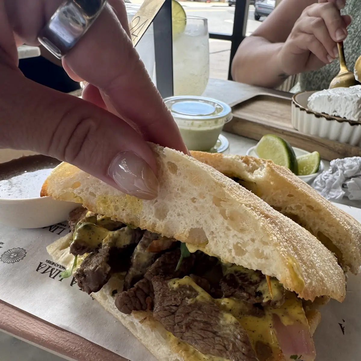 Roast Beef Sandwich with Arugula