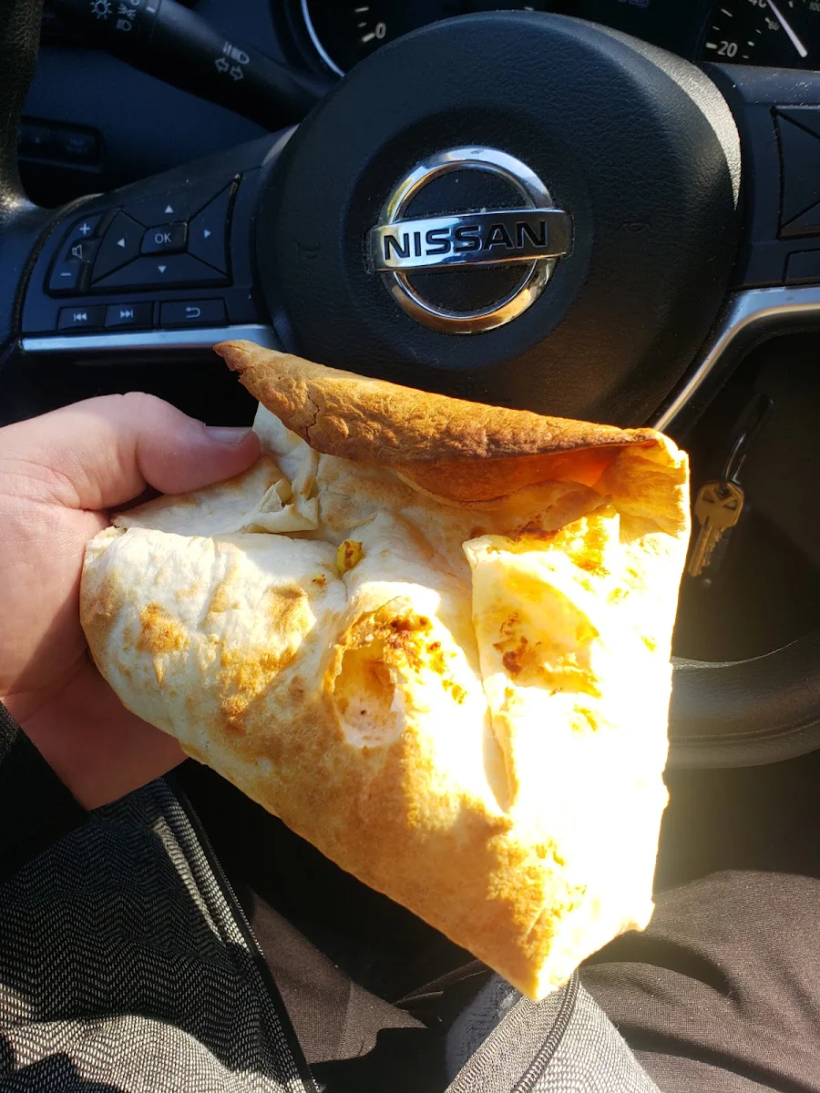 Bacon Sausage and Egg Wrap