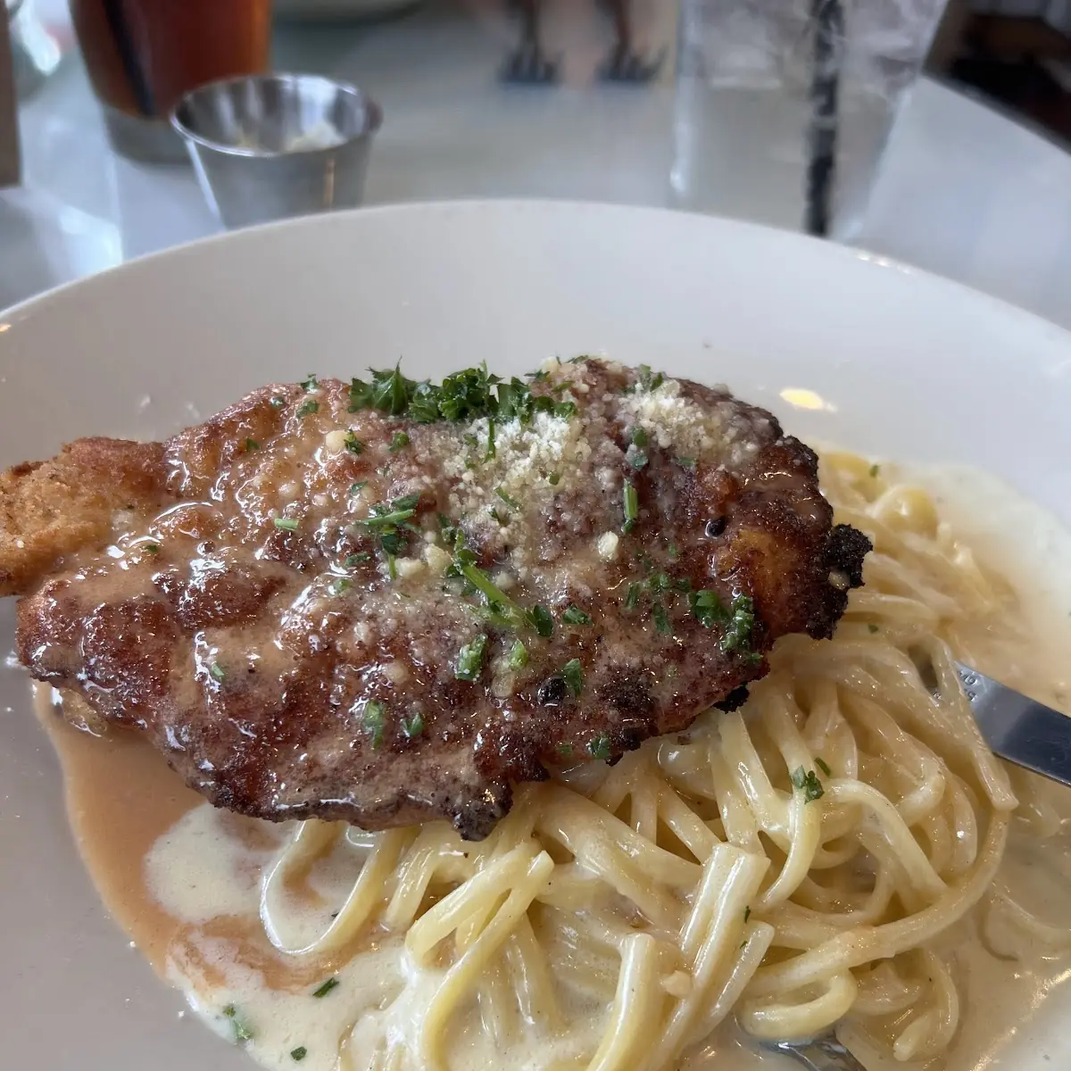 Veal Parmesan Pasta