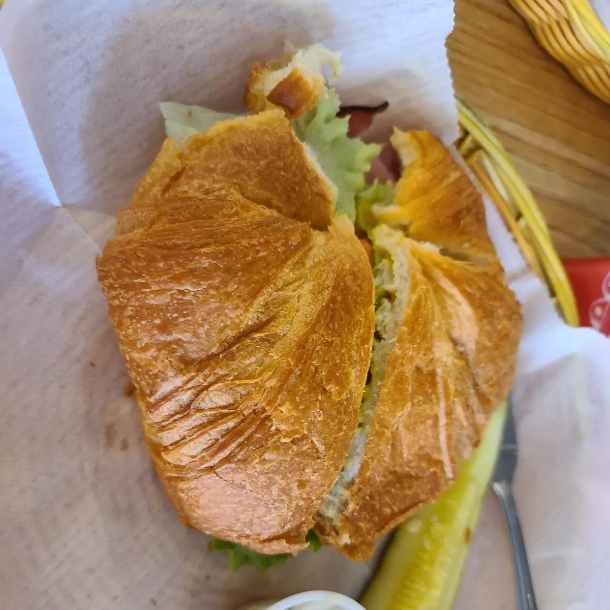 Croissant Club Sandwich