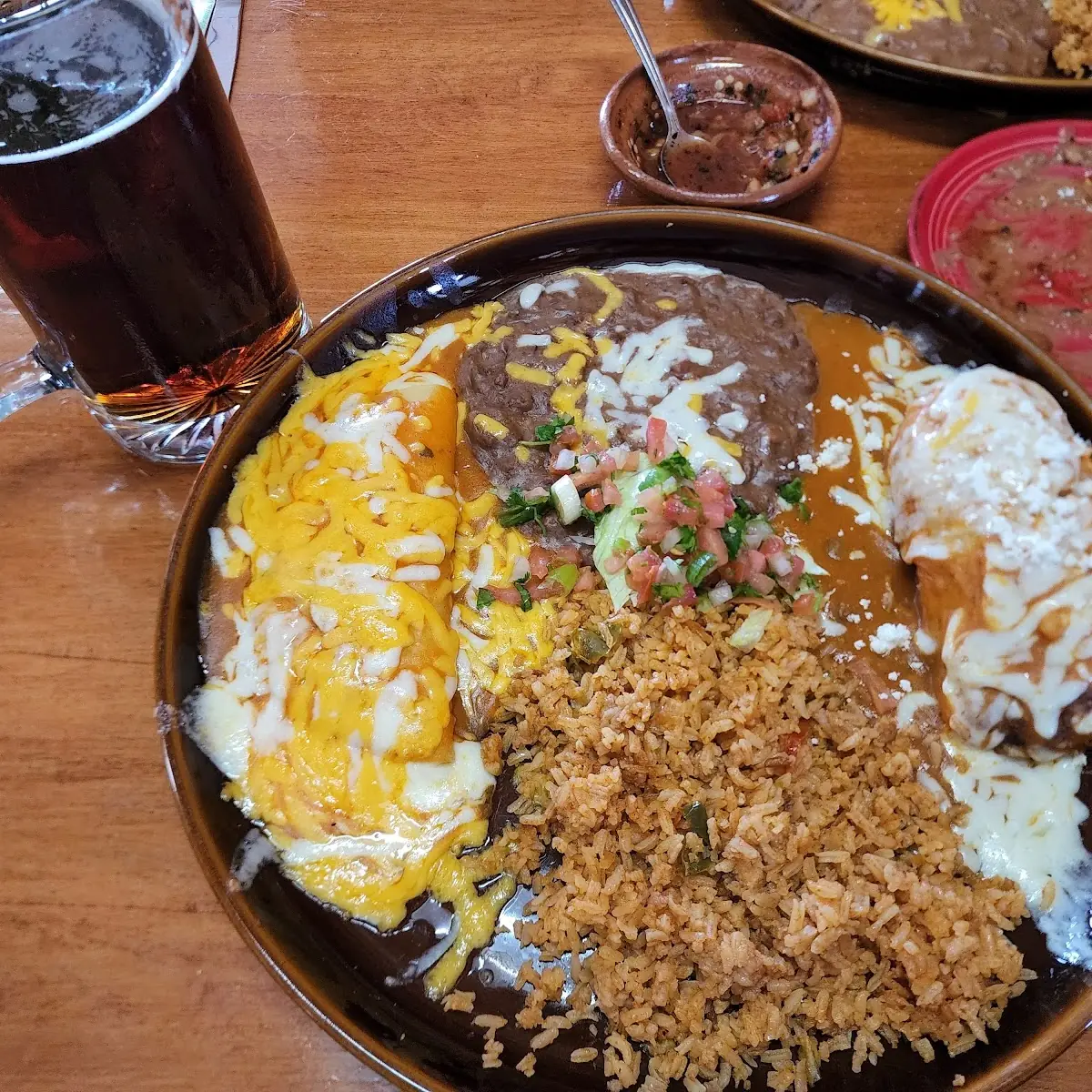 Cheese Enchilada and Tamales