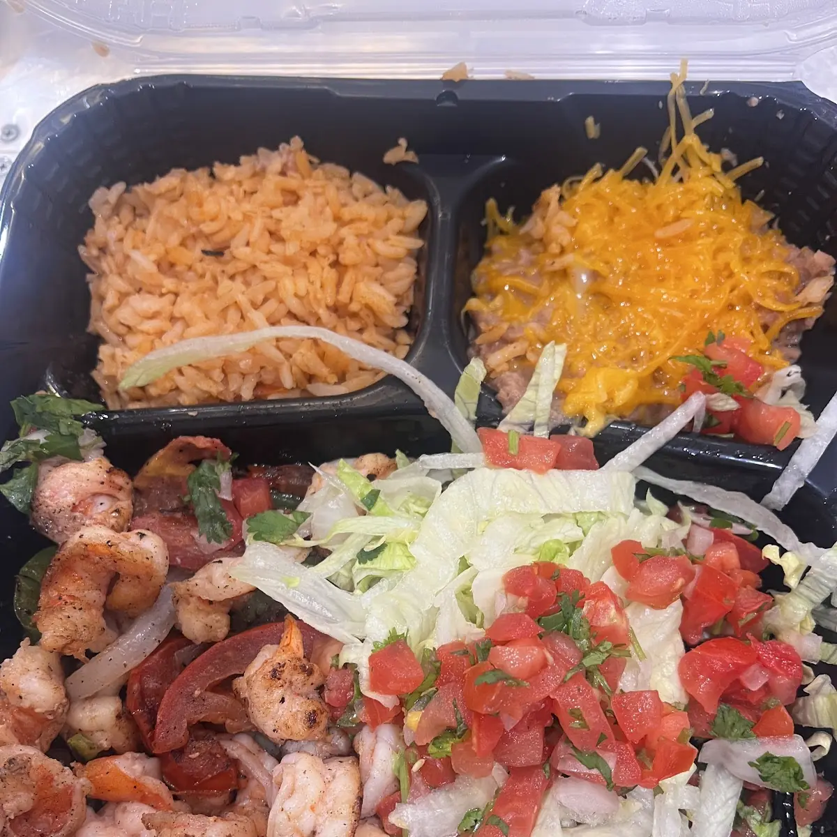 Shrimp Fajitas Plate