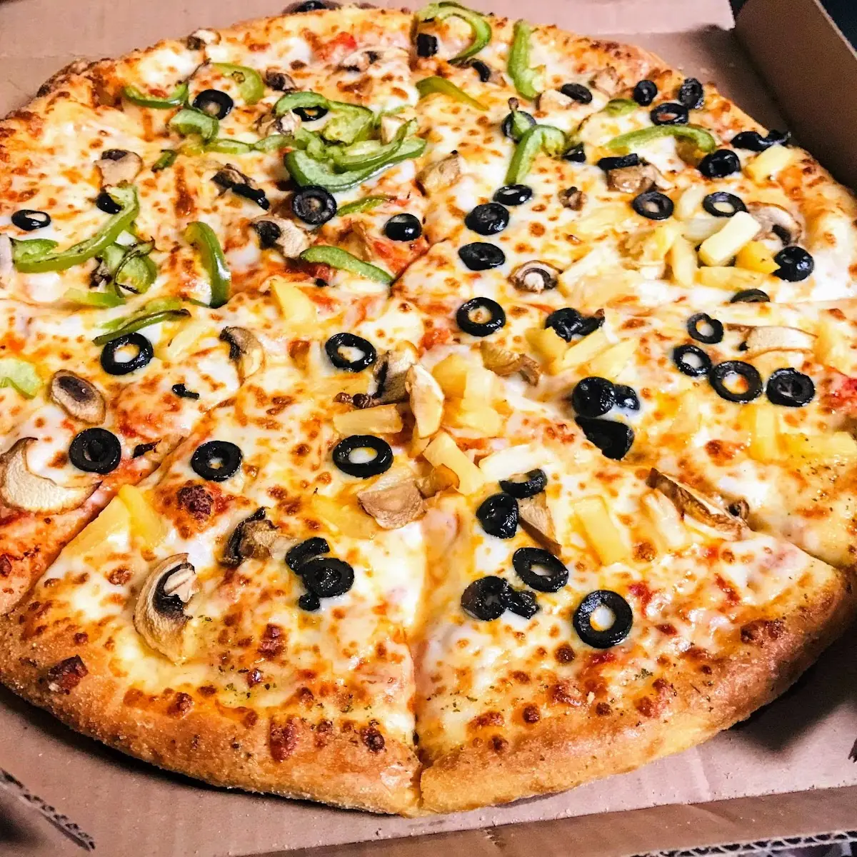 Large Two Topping Veggie Pizza