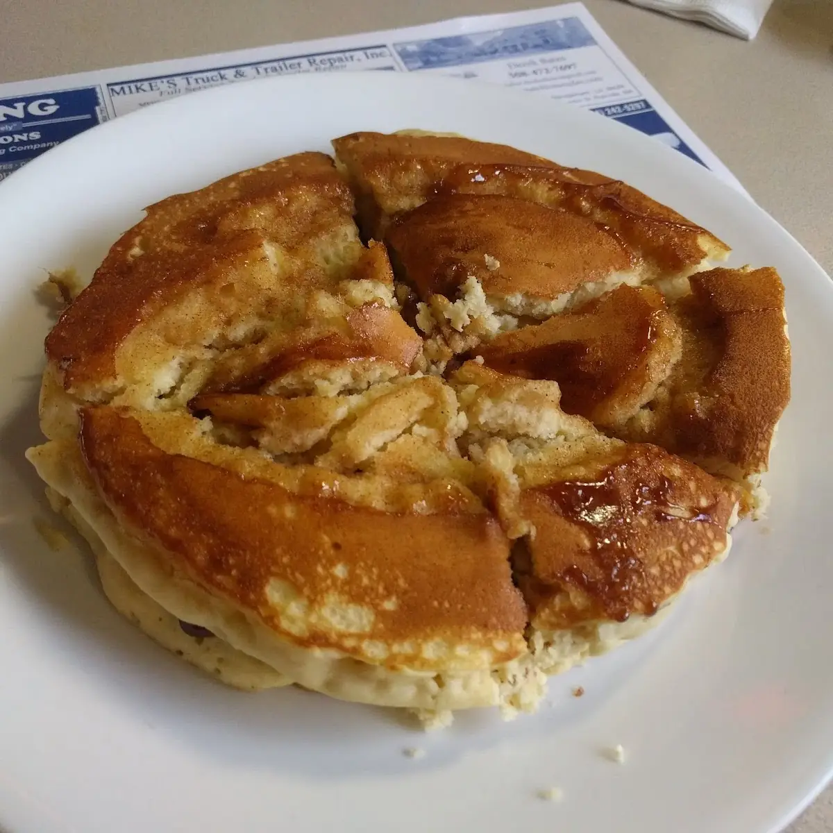 Cinnamon Bun Pancakes
