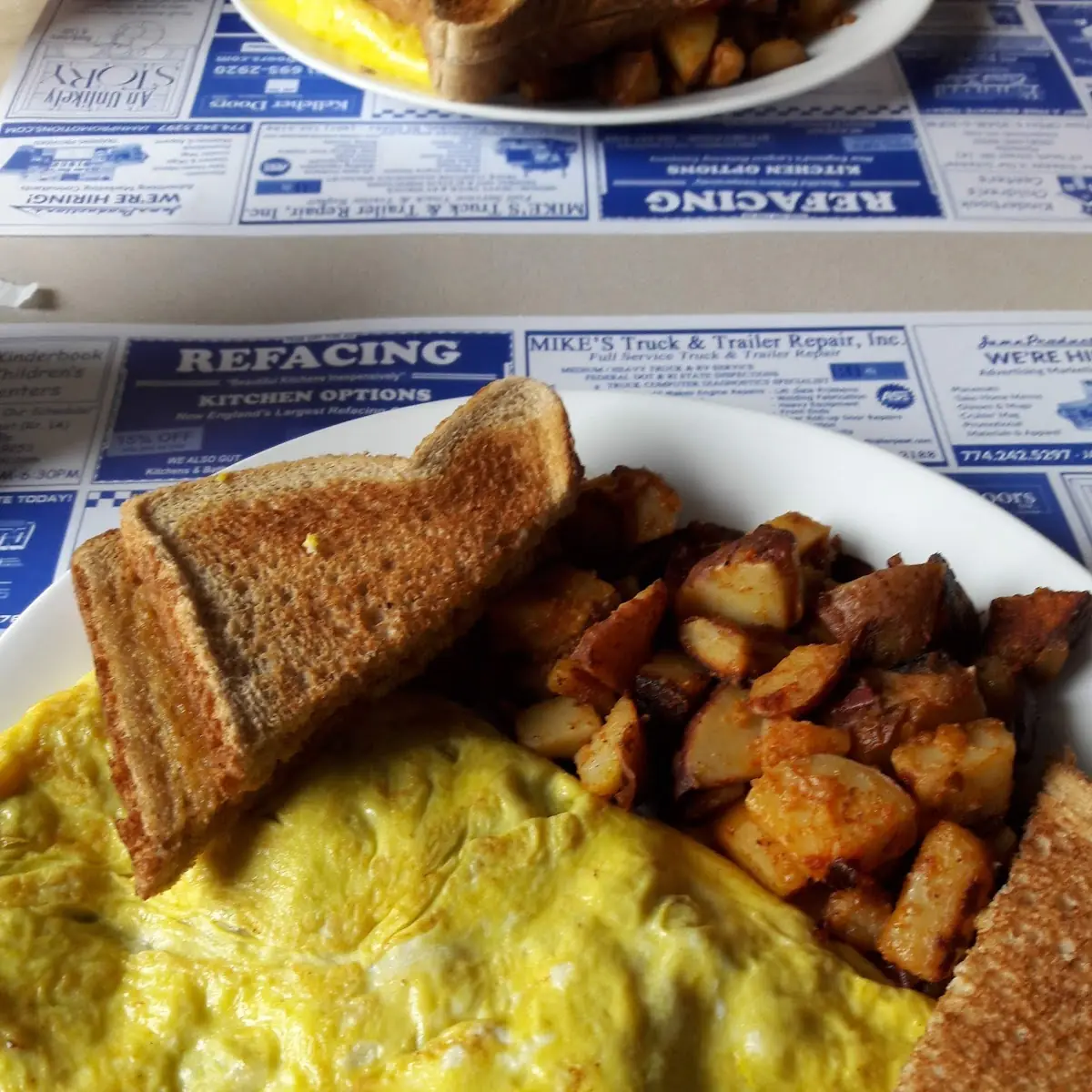 Scrambled Eggs with Toast