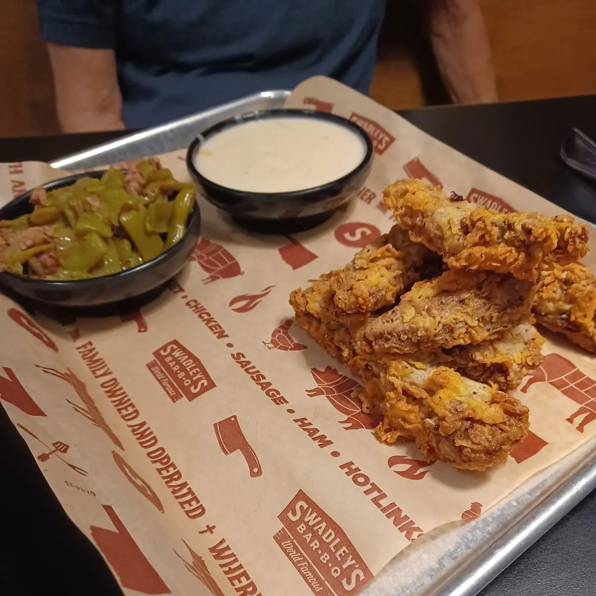 Crispy Chicken Strips with Green Beans