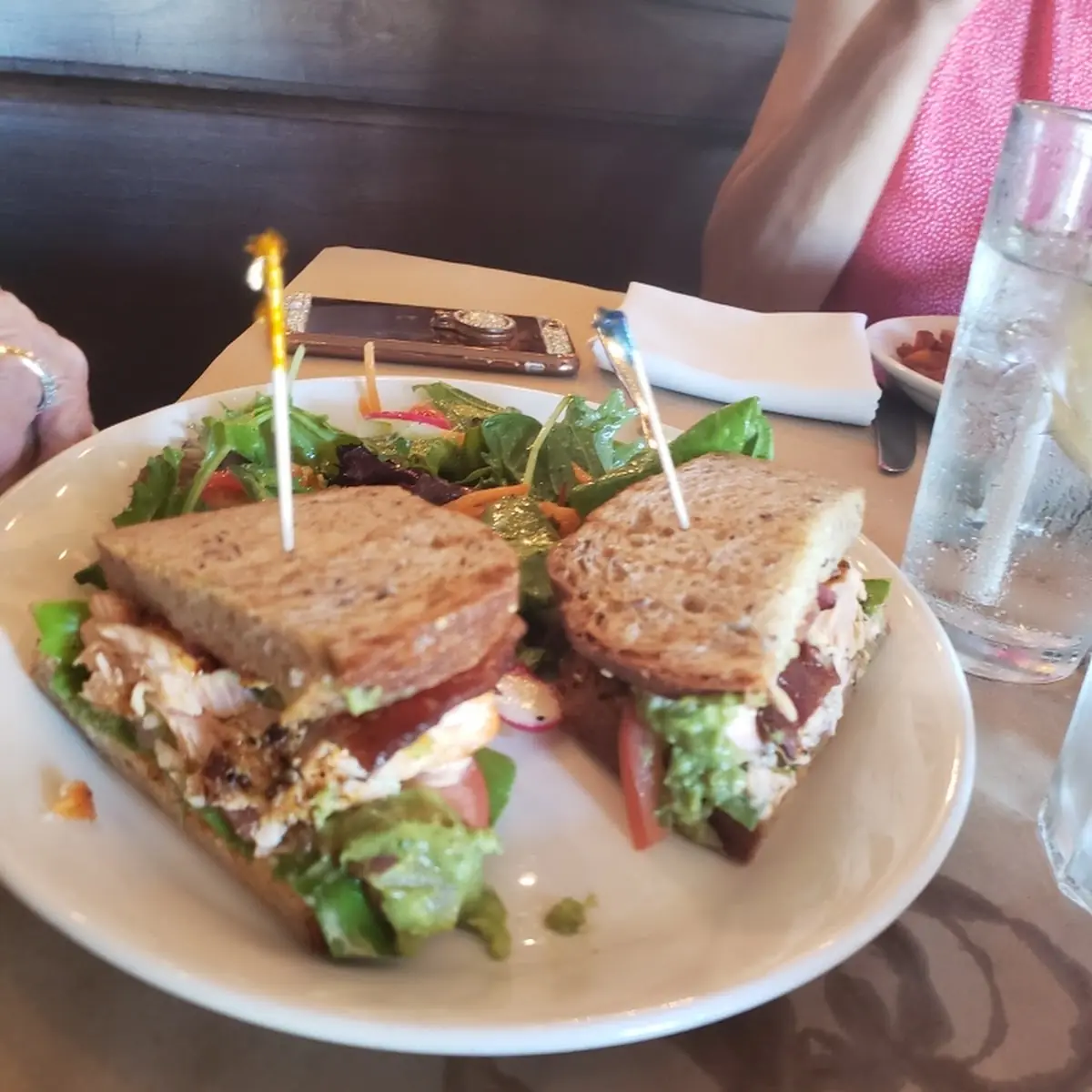 Salmon Club Sandwich