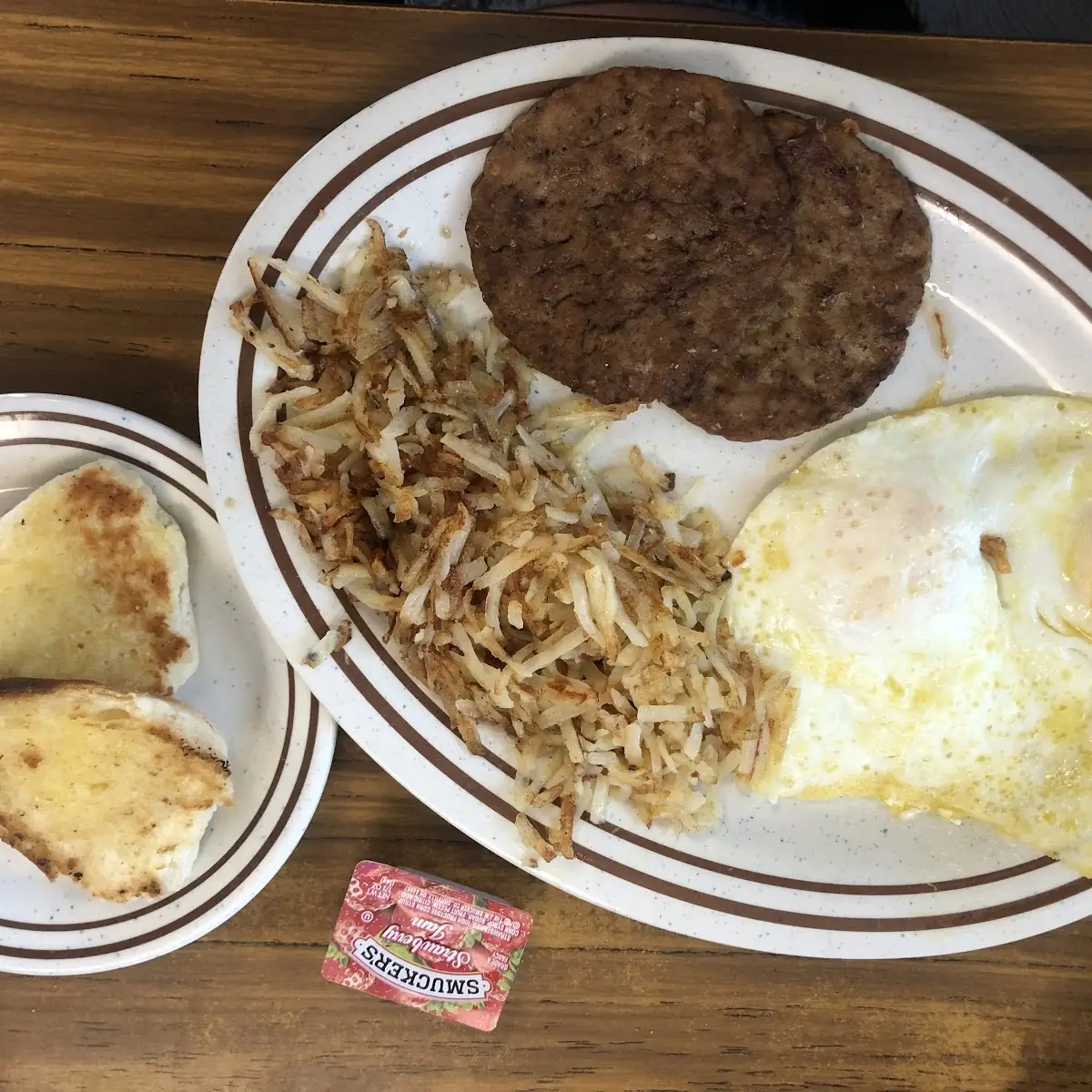 Two Eggs Sausage Hashbrowns