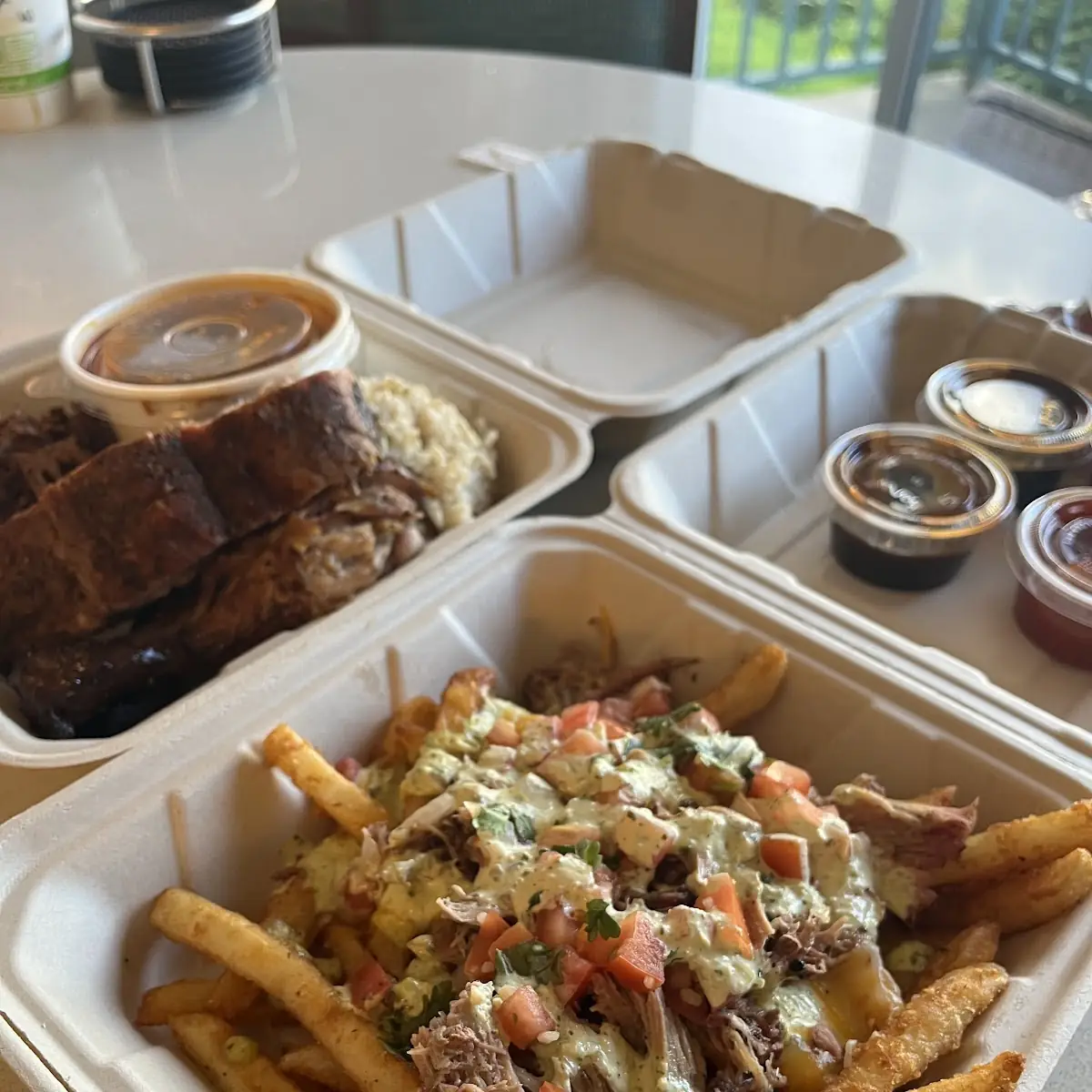 Loaded Fries with Pork