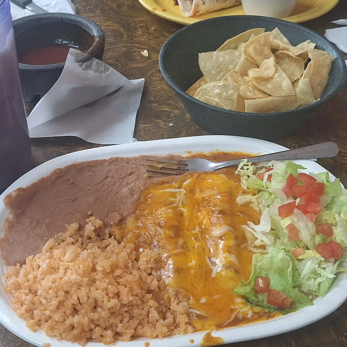 2 Enchilada Plate