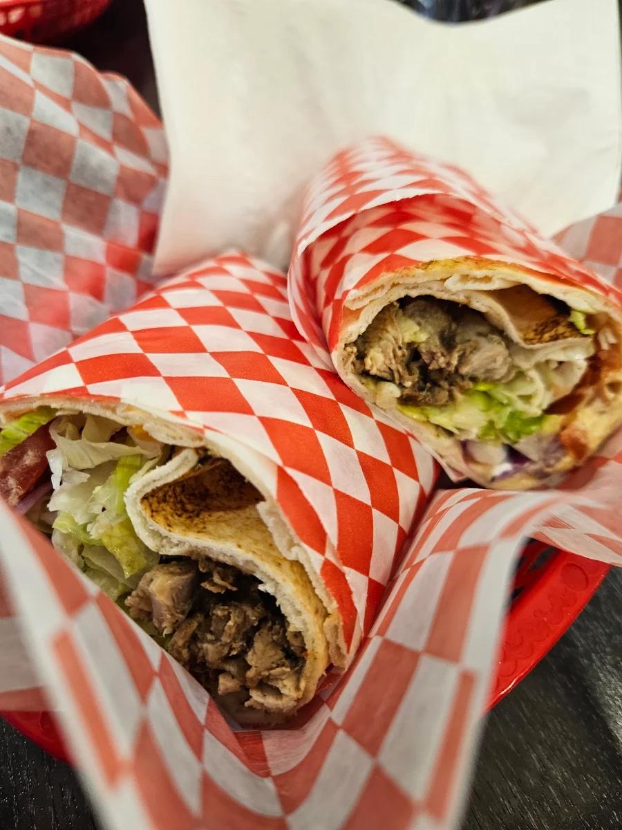 Shawarma on a Pita, Cream n Sugar Cafe and Bistro