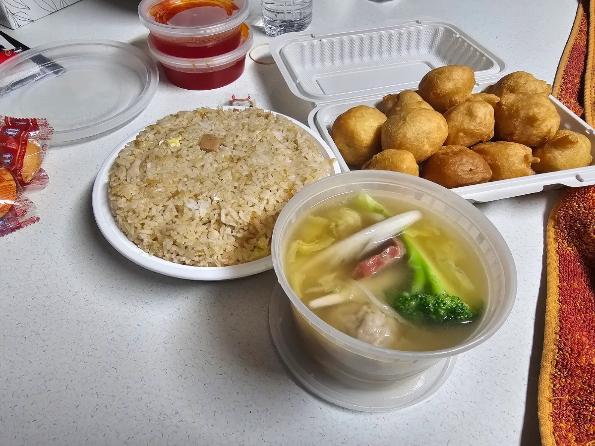 Chicken Fried Rice Wonton Soup