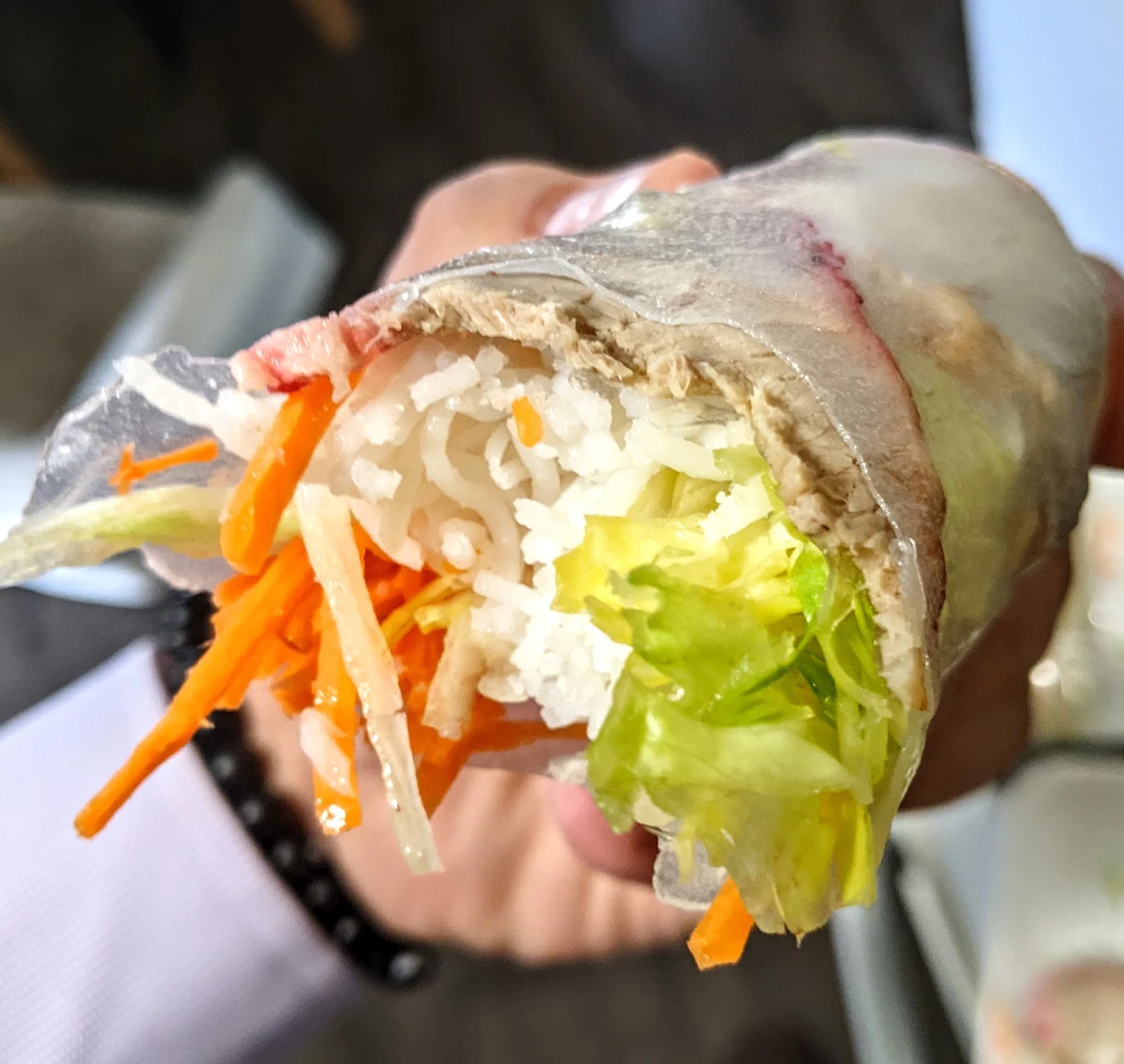 BBQ Pork Salad Roll