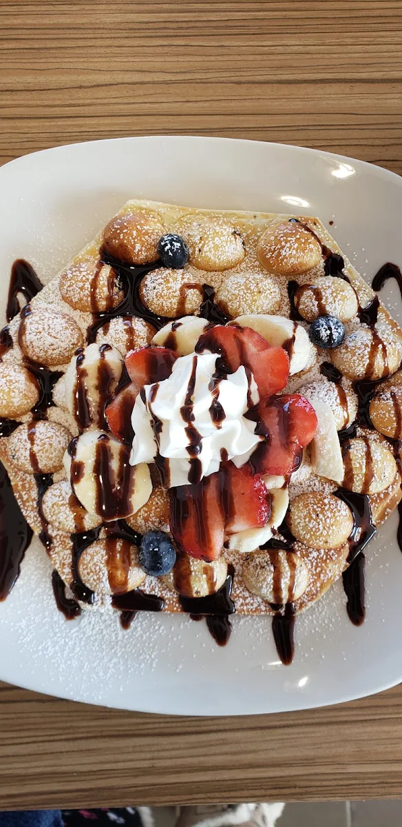 Waffle with Fruit on Top