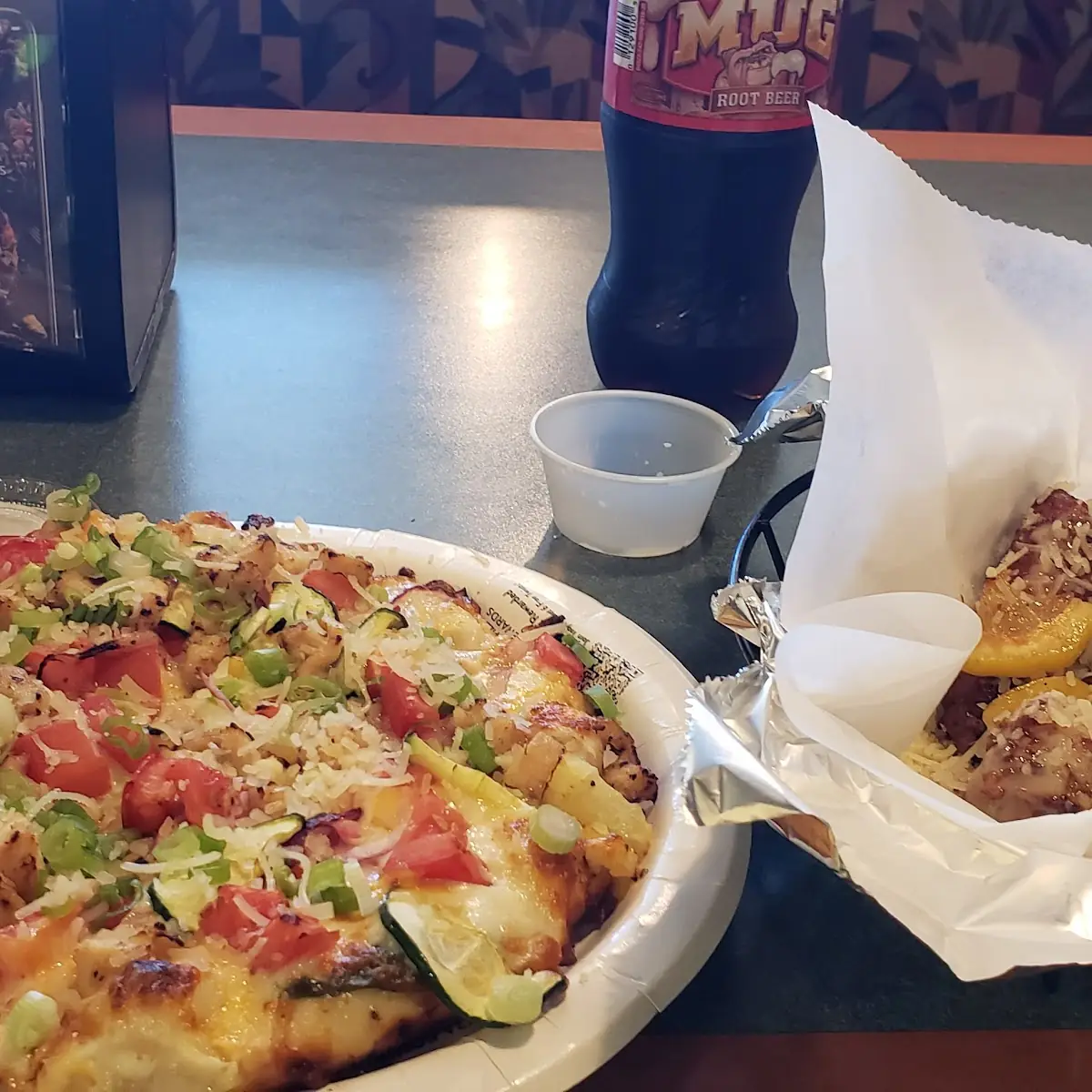 Charred Lemon Chicken Pizza