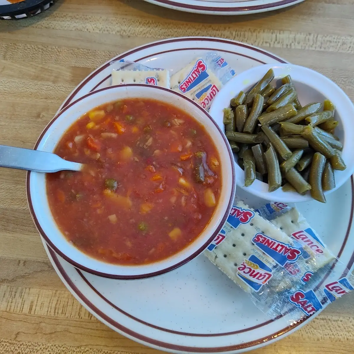 Veggie Soup and Green Beans
