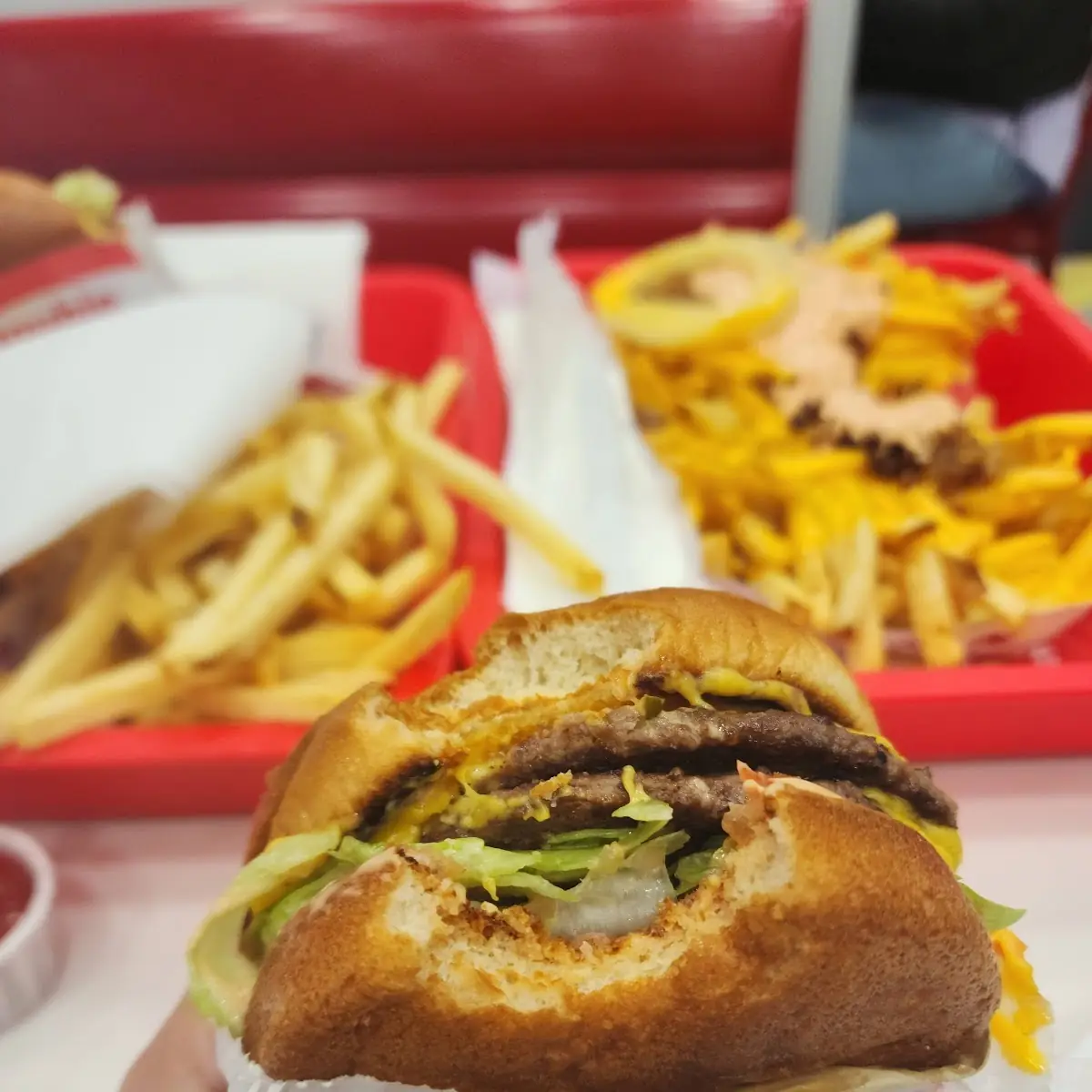 Double Double Cheeseburger with Grilled Onions
