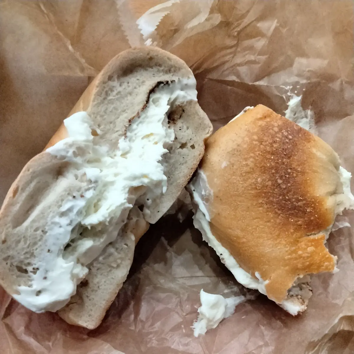 Plain Bagel with Cream Cheese