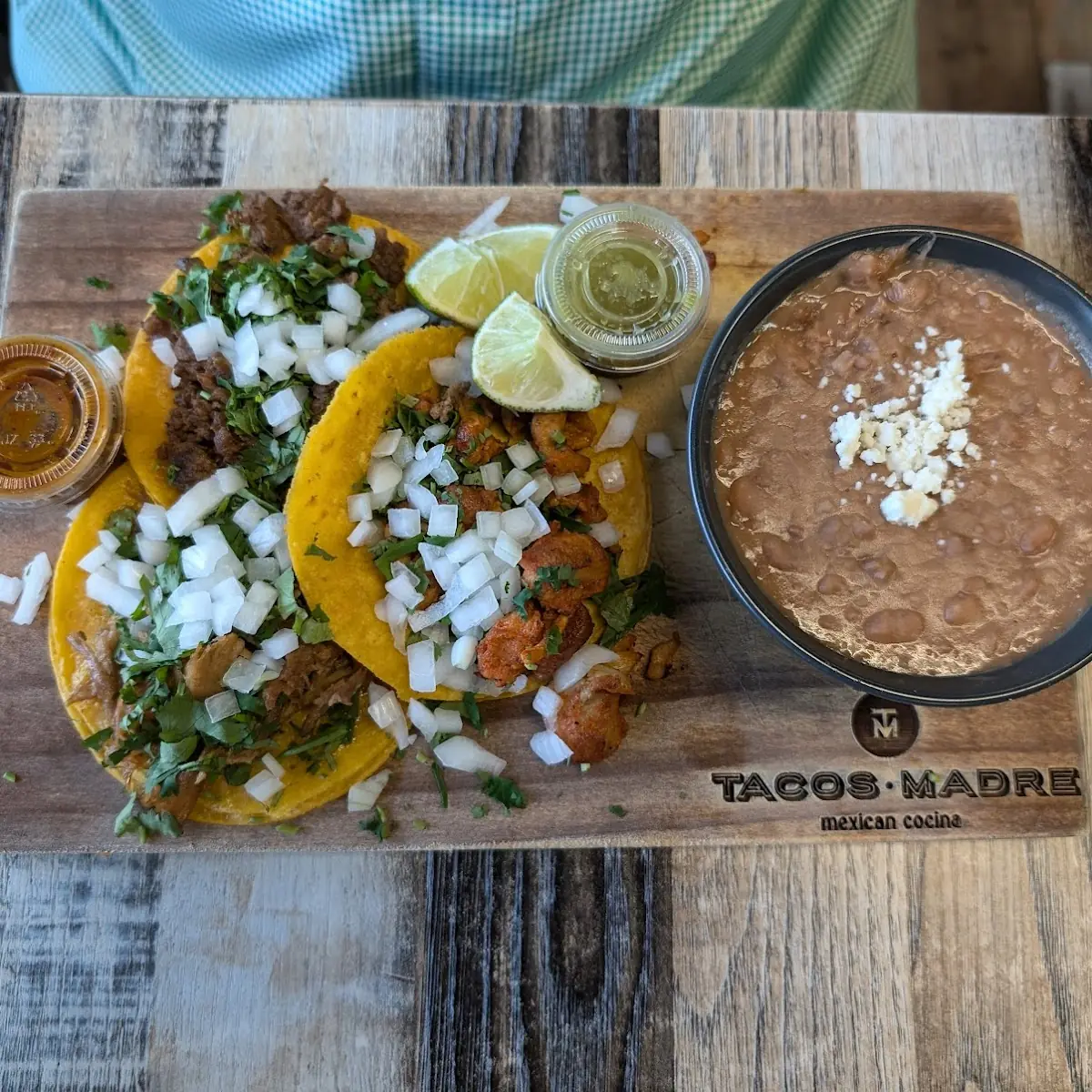 Street Tacos and Refried Beans