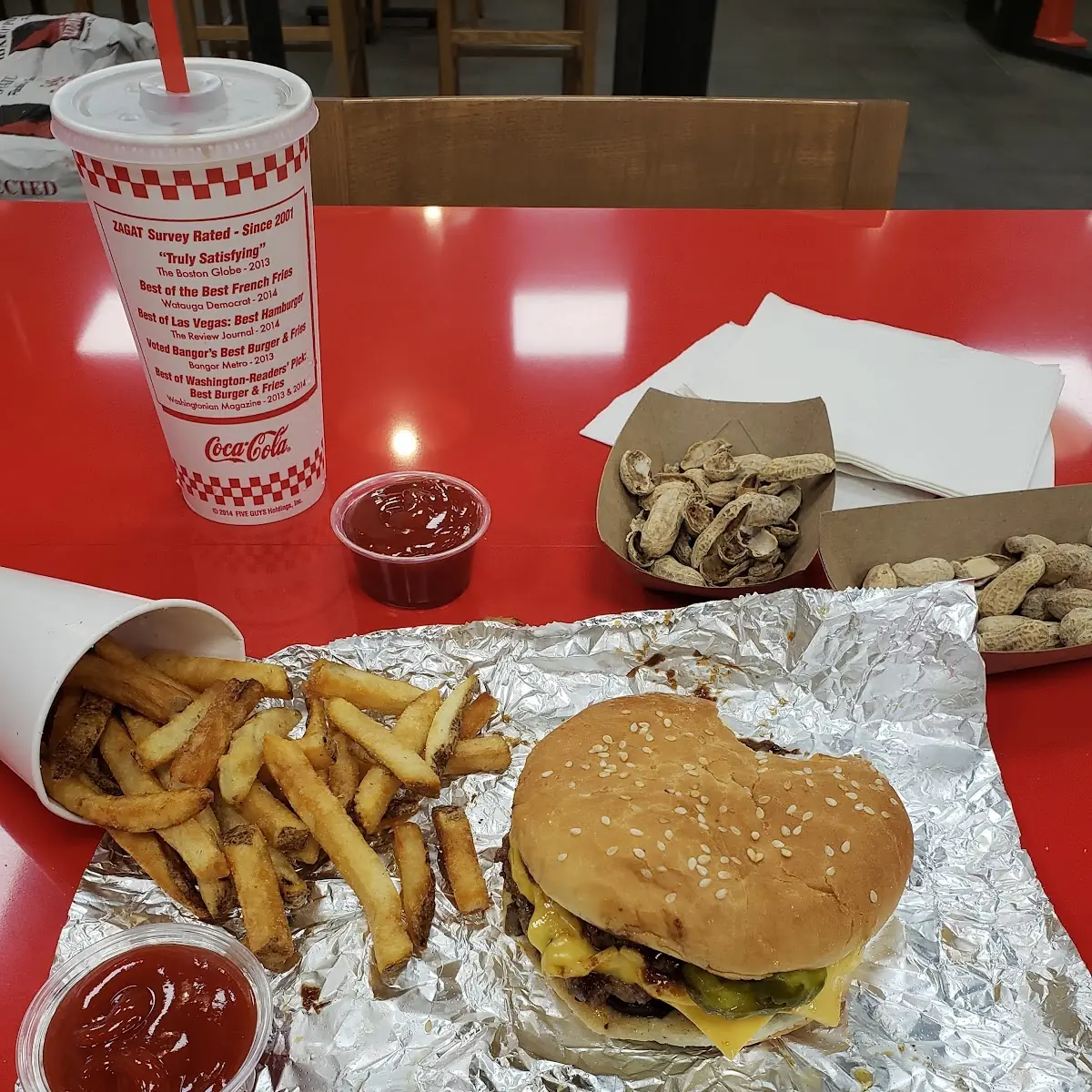 Double Cheeseburger and Fries