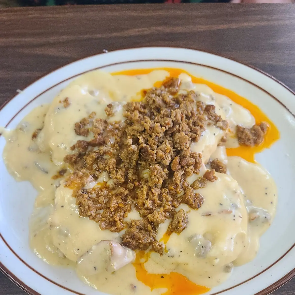Biscuits and Gravy with Chorizo