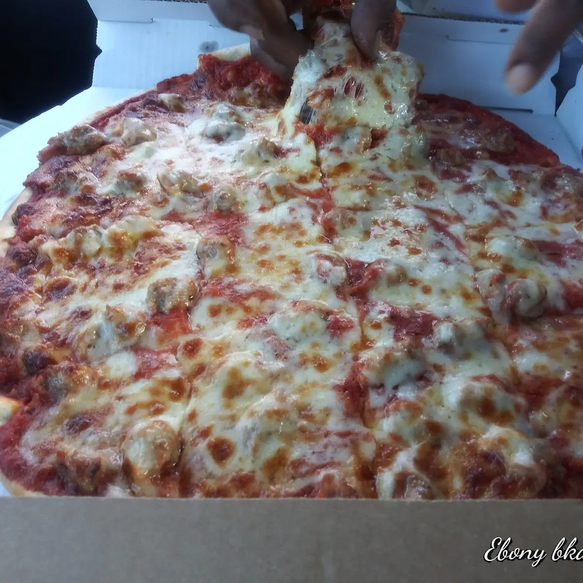 Cheese an Sausage Pizza