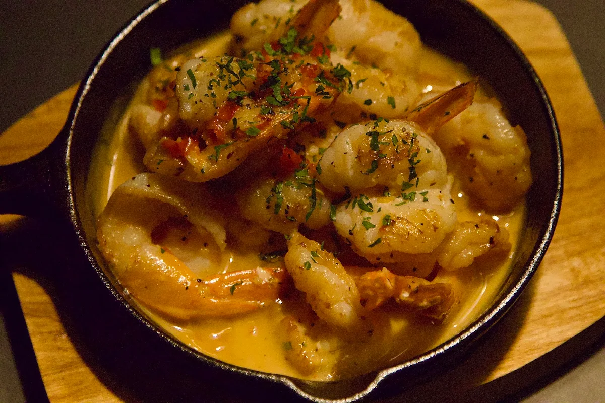 Gambas Al Ajillo GF DF, Croydon Lane Wine & Tapas Bar