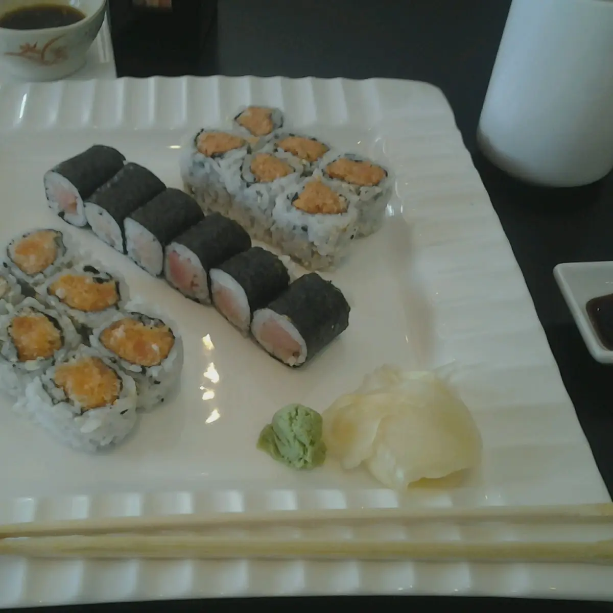 California Roll and Spicy Tuna Roll