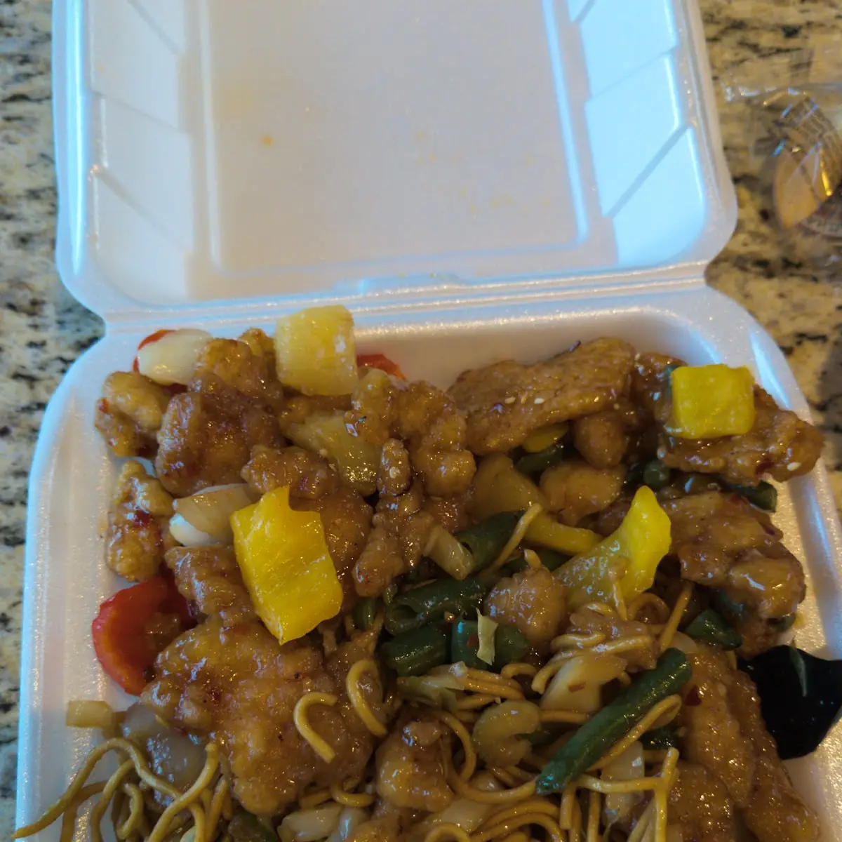 Orange Chicken Noodles Fried Rice