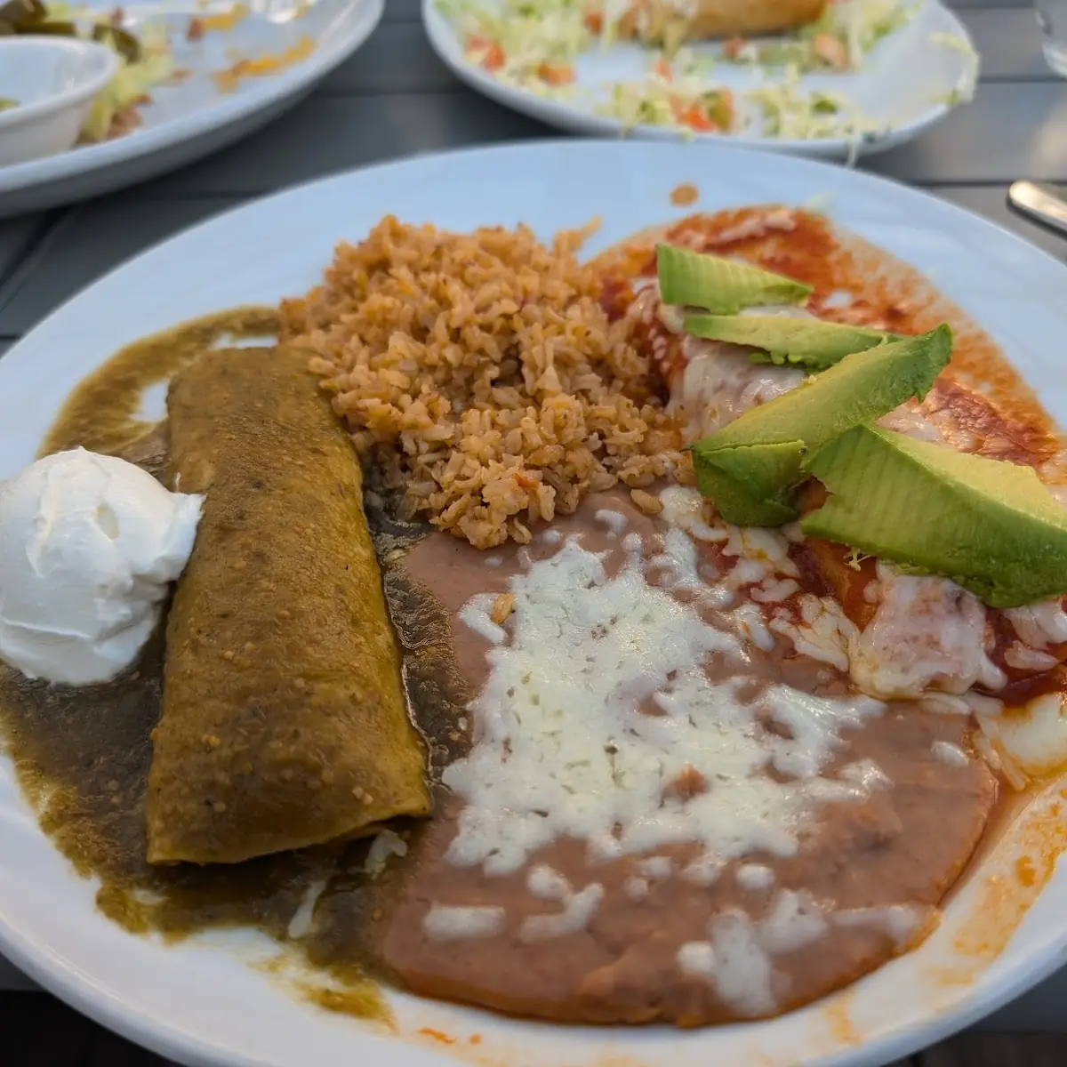 Cheese Enchilada Plate