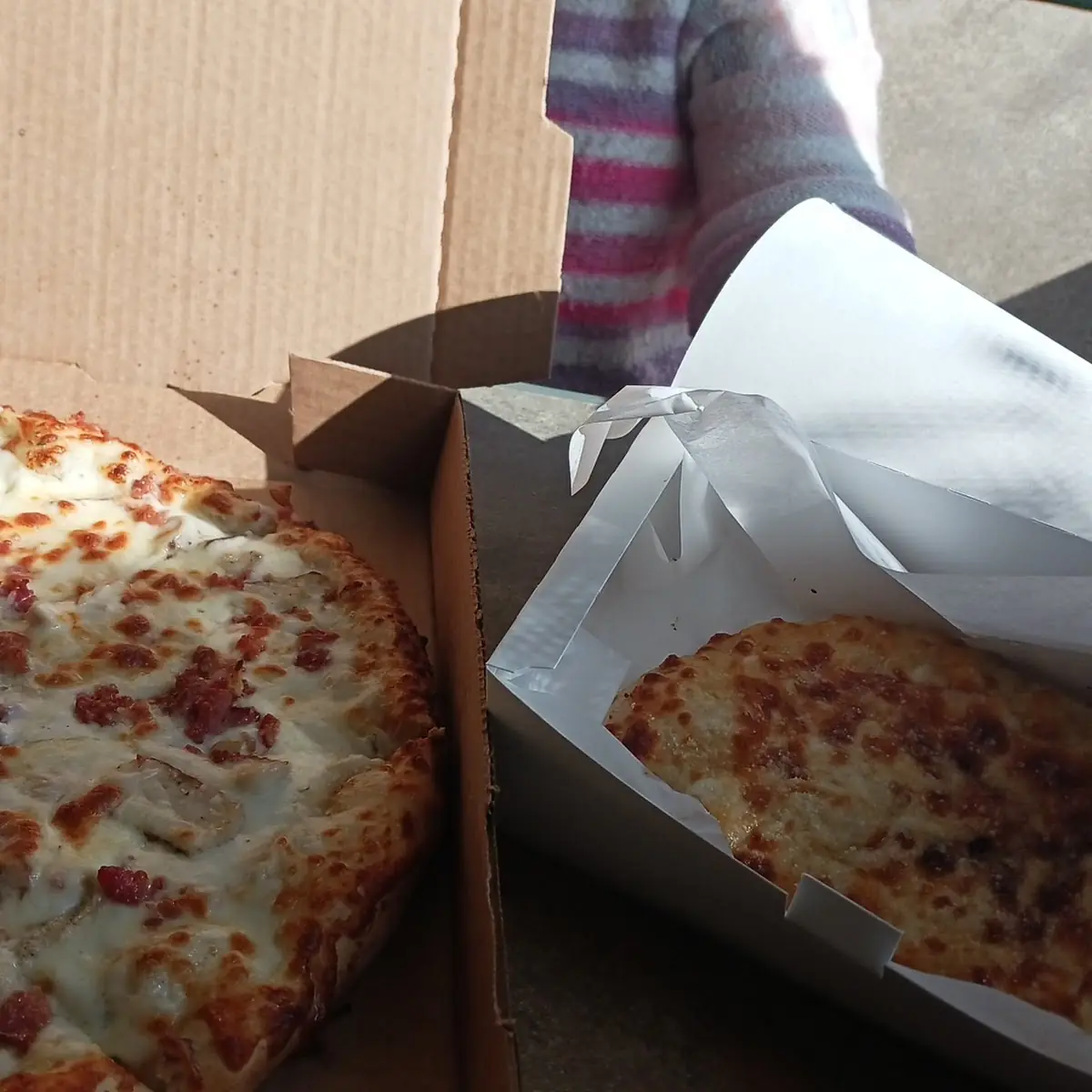 Chicken Bacon Ranch Pizza and Cheesy Bread