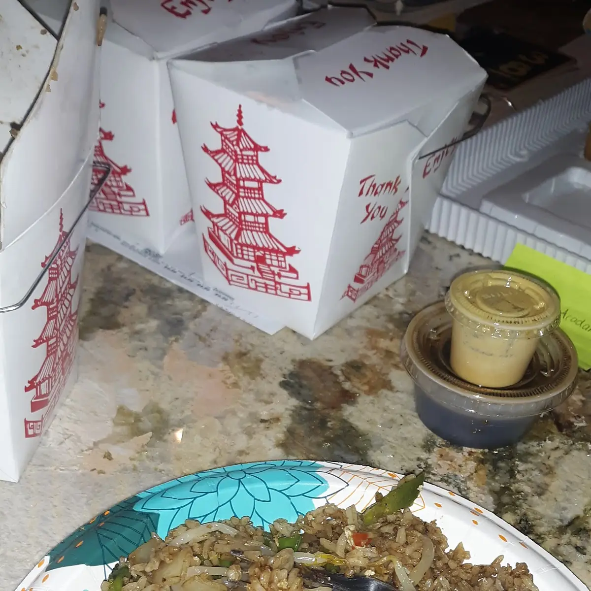 Vegetable Fried Rice and General TSO Chicken