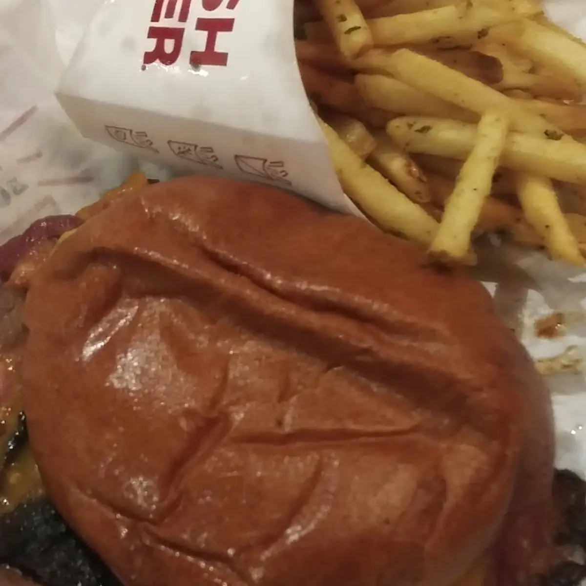 Double BBQ Brisket Bacon Cheeseburger