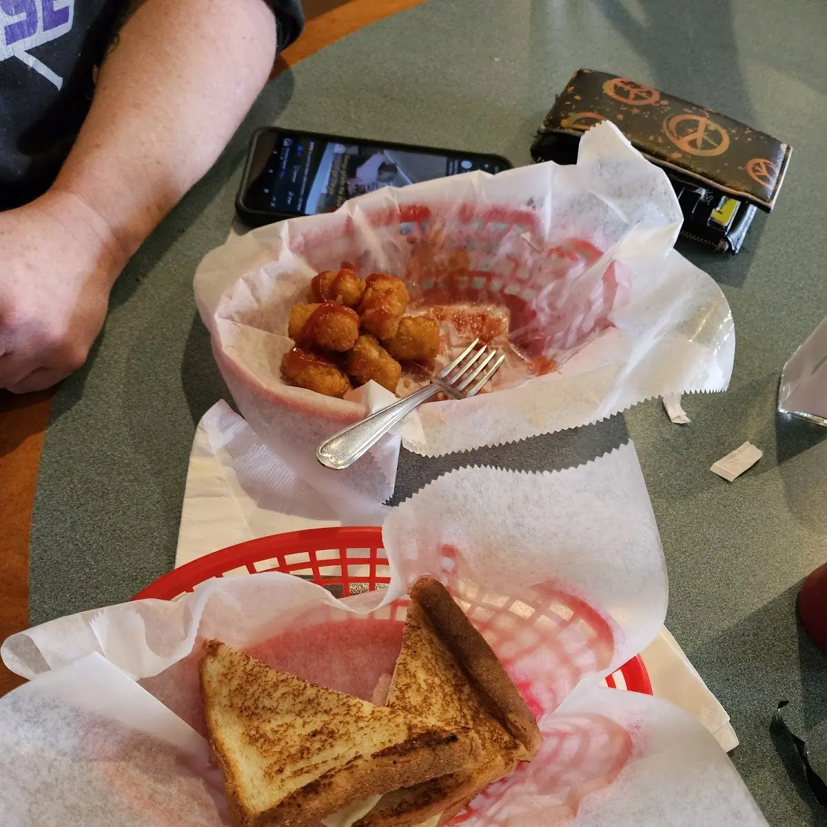 Grilled Cheese and Tater Tots