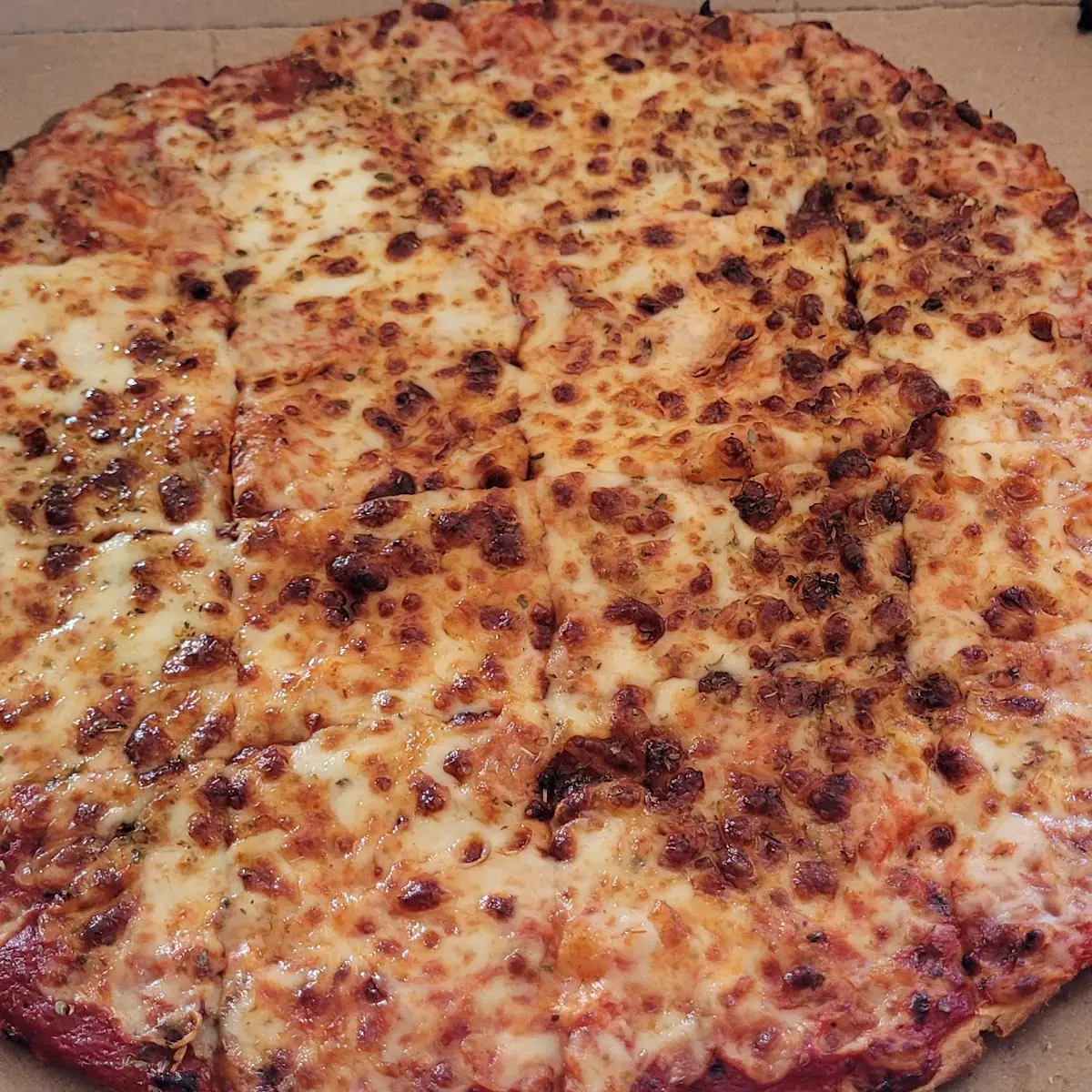 Fresh Baked Cheese Pizza Slices