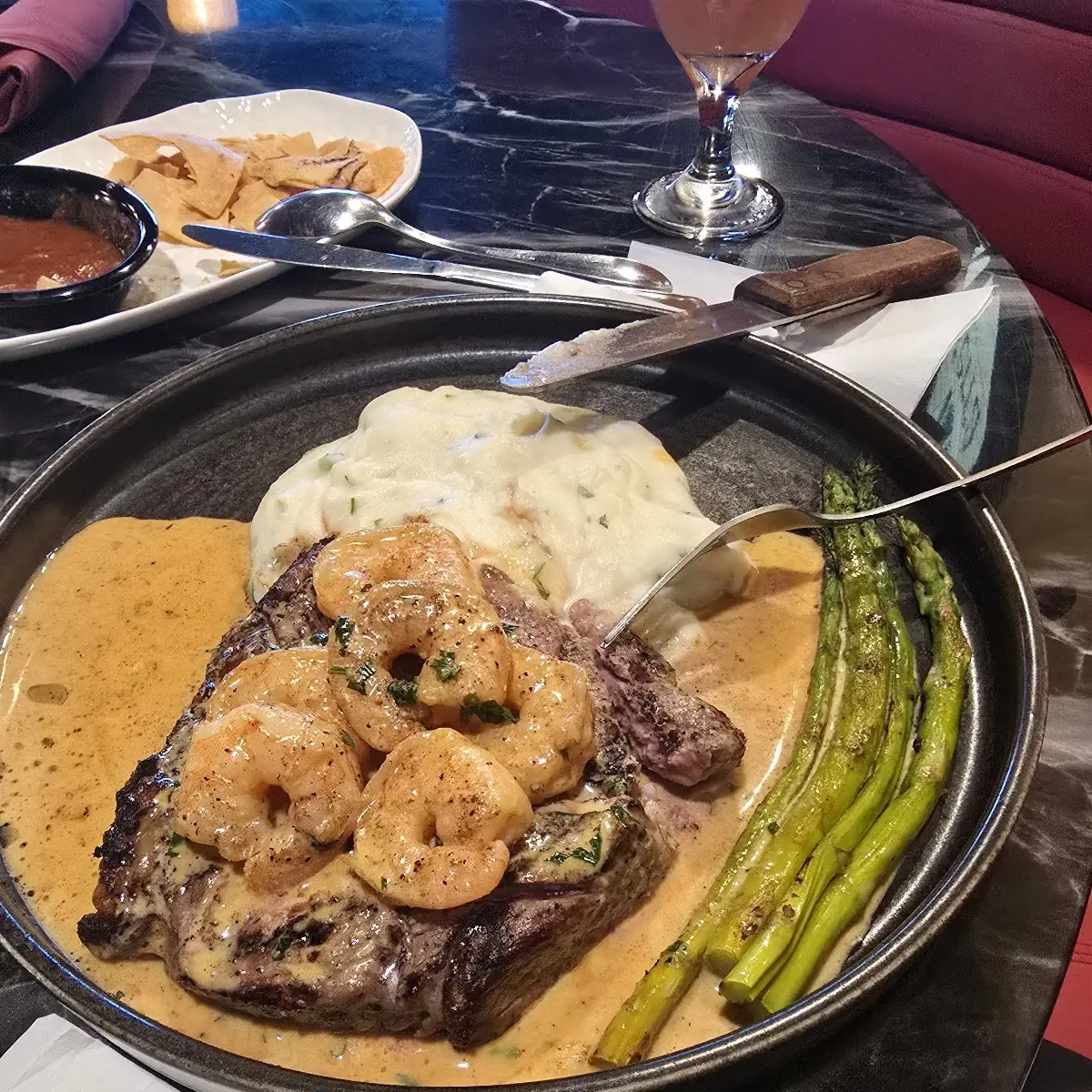 Sirloin & Grilled Shrimp