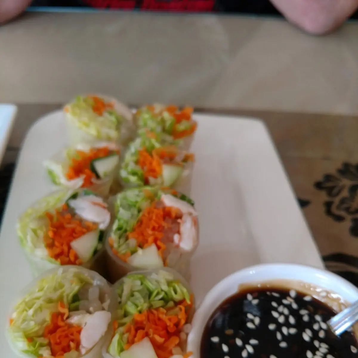 Warm Falling Apart Spring Rolls