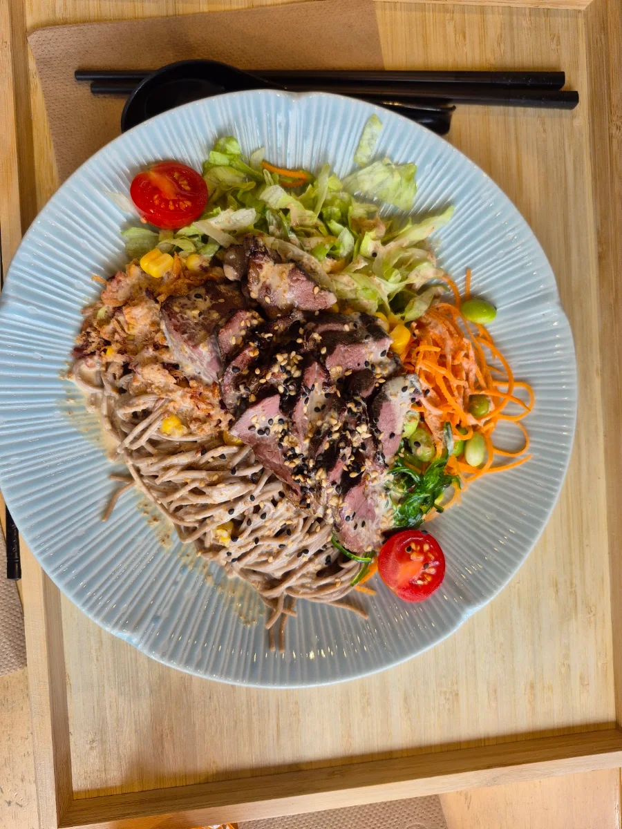 Soba Salad Bowl - Tender Grilled Beef, Tomo Tomo