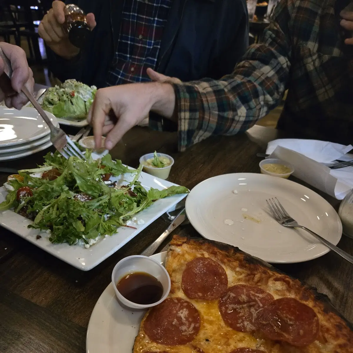 Pepperoni Pizza for Half Salad