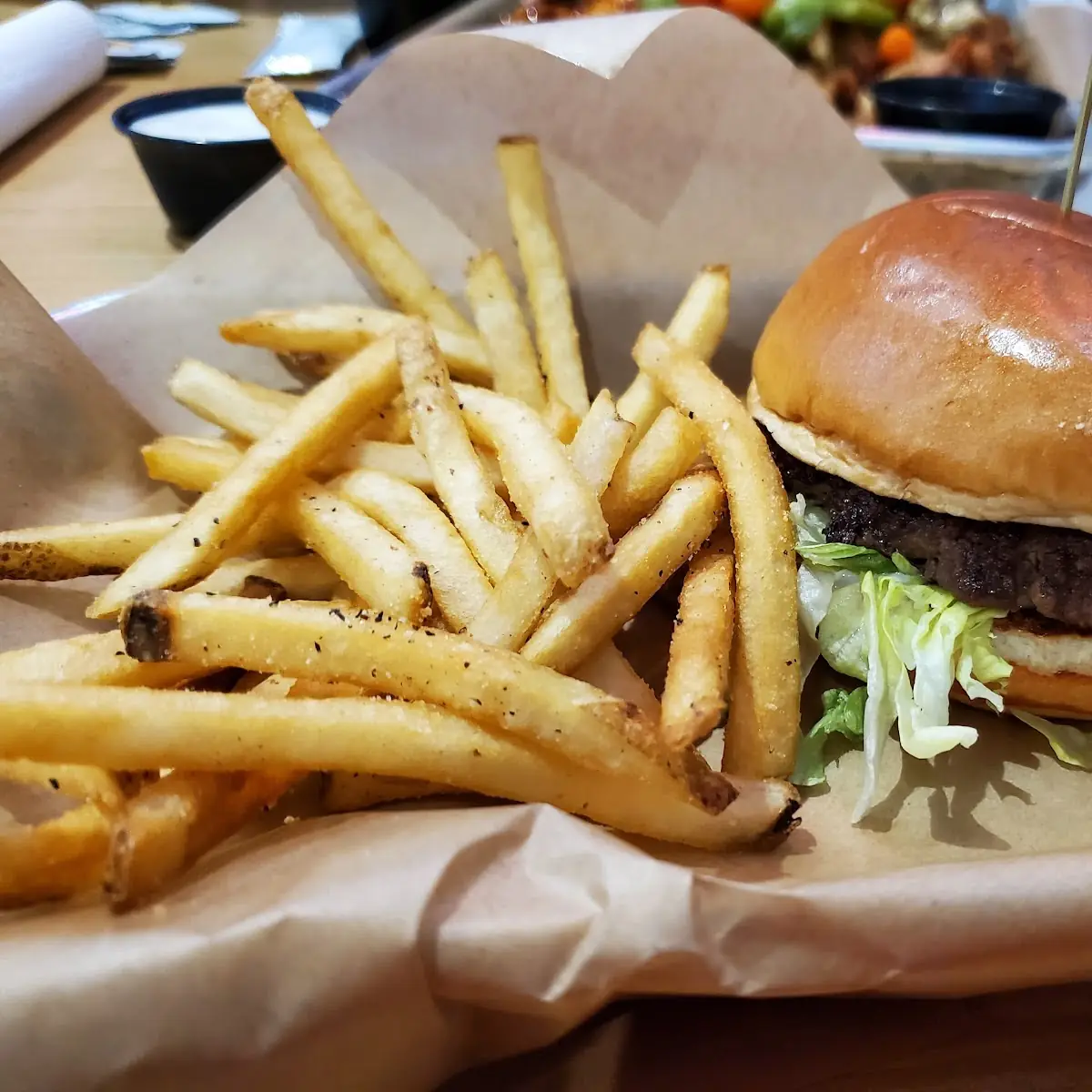 Burger and Fries