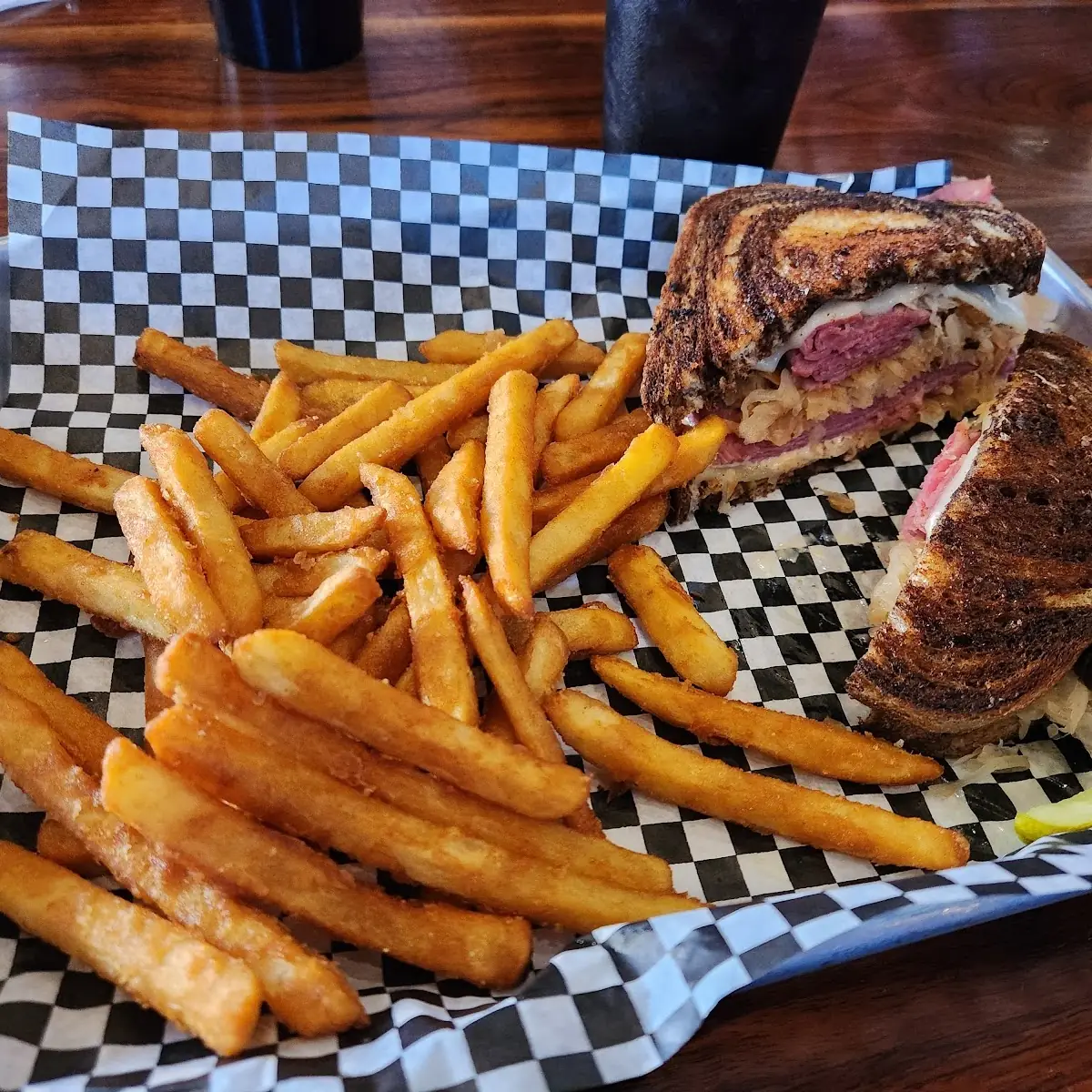 Ruben Sandwich with Fries