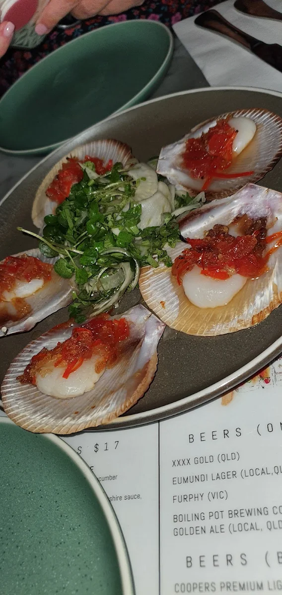 Scallops, Aromas Restaurant & Bar Noosa