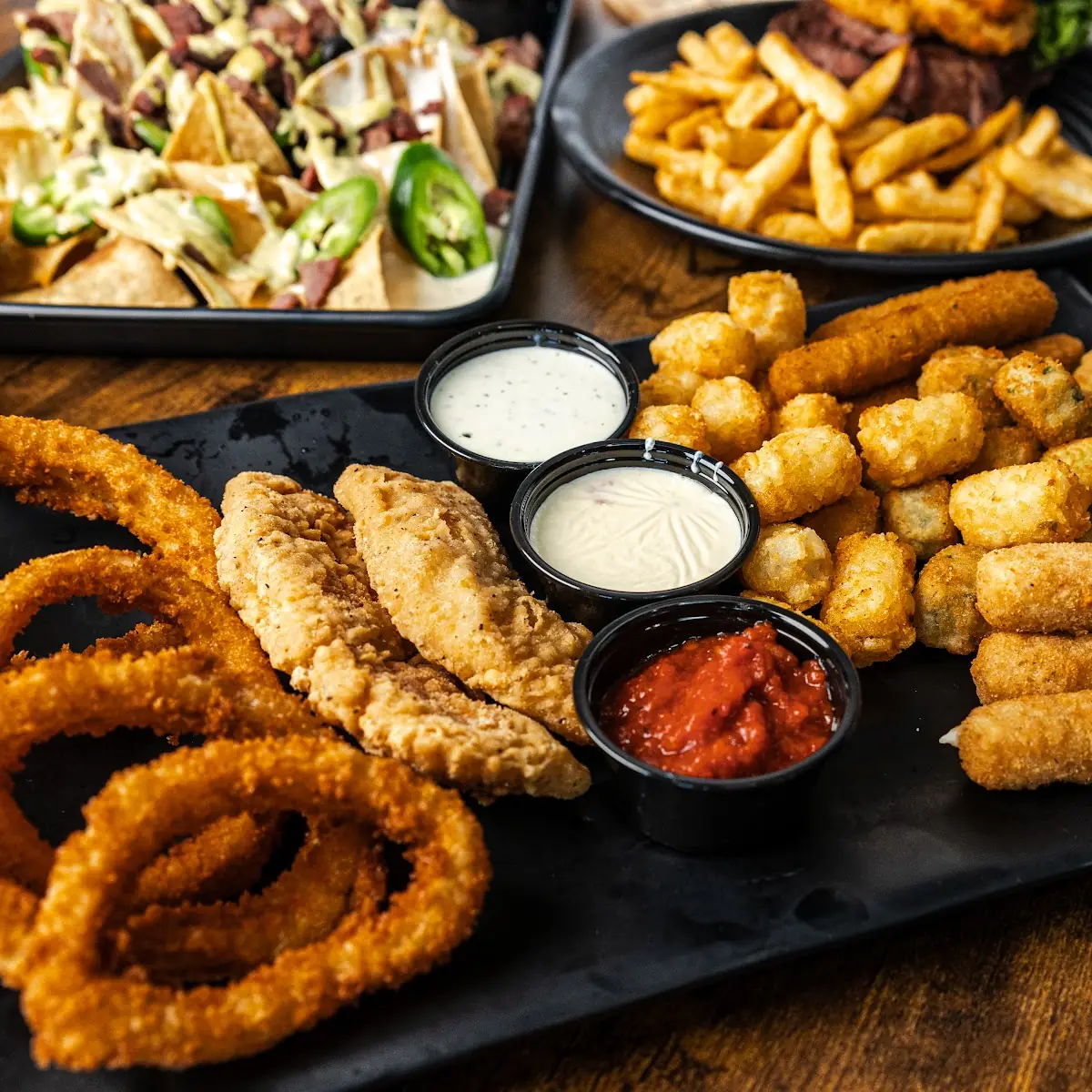 Side Basket Onion Rings Tots or Fries